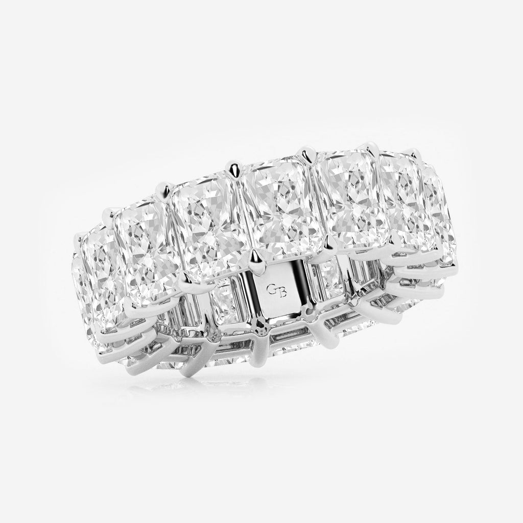GWA020 - Additional Image 1 for  15 ctw Radiant Lab Grown Diamond Cut Luxe Eternity Band - 7.2mm Width