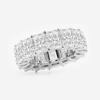 GWA020 - Additional Image 1 for  15 ctw Radiant Lab Grown Diamond Cut Luxe Eternity Band - 7.2mm Width