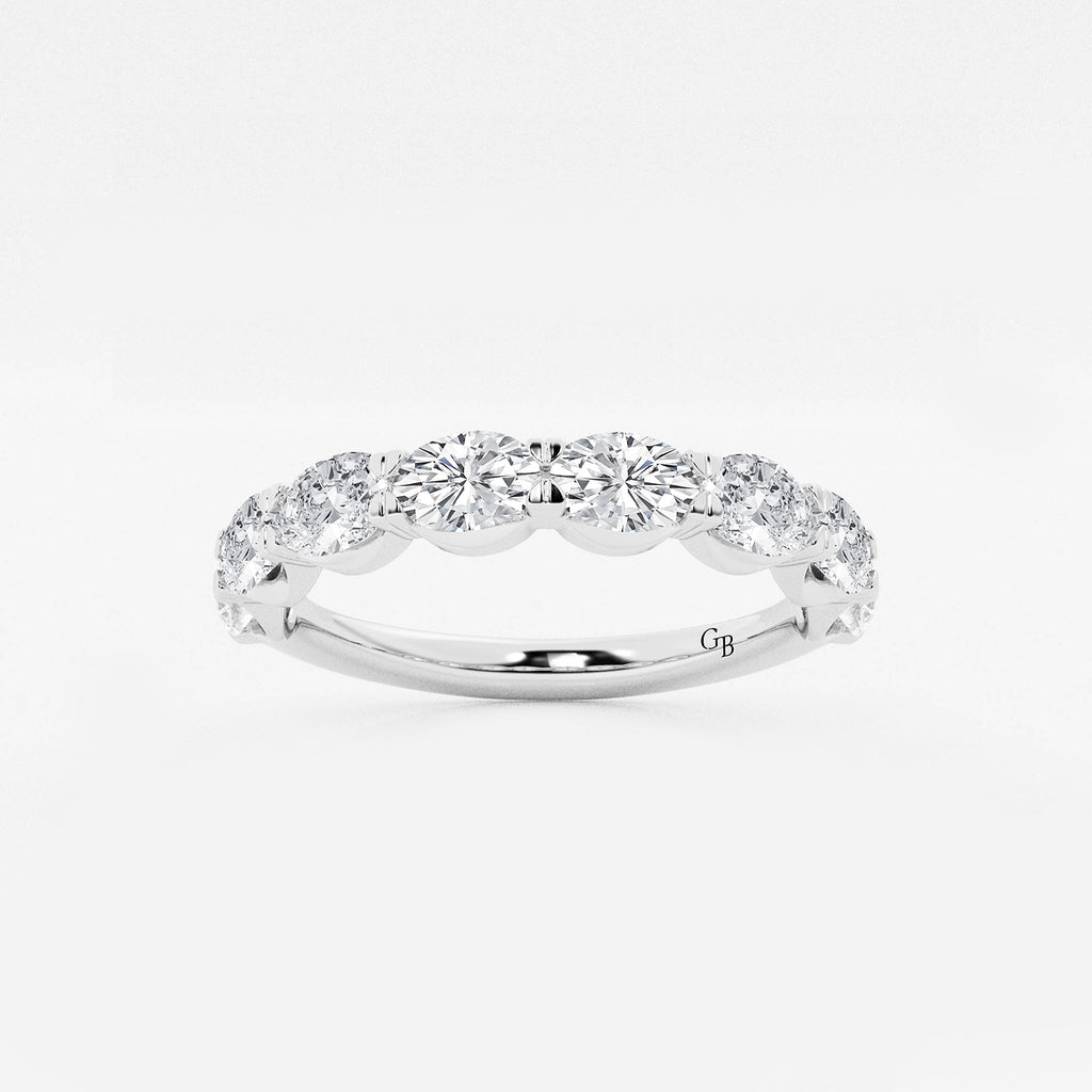 GWA021 - product video for 1 1/2 ctw Oval Lab Grown Diamond East-West Anniversary Band