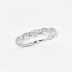 GWA021 - Additional Image 1 for  1 1/2 ctw Oval Lab Grown Diamond East-West Anniversary Band
