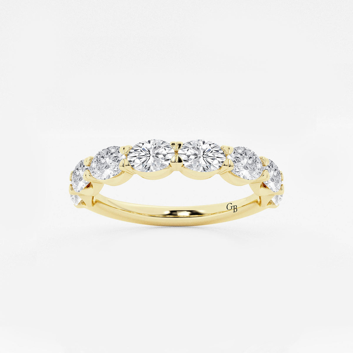 GWA021 - product video for 1 1/2 ctw Oval Lab Grown Diamond East-West Anniversary Band