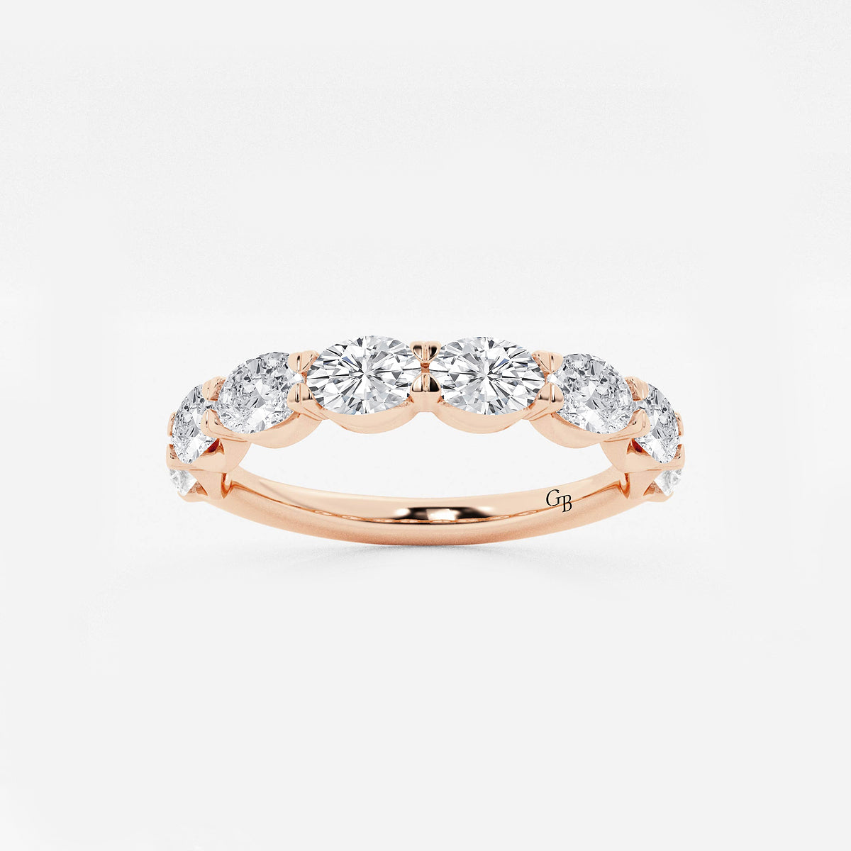 GWA021 - product video for 1 1/2 ctw Oval Lab Grown Diamond East-West Anniversary Band