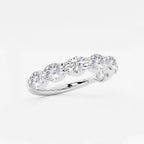 GWA021 - Additional Image 1 for  2 ctw Oval Lab Grown Diamond East-West Anniversary Band