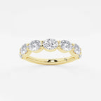 GWA021 - 2 ctw Oval Lab Grown Diamond East-West Anniversary Band