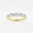 GWA021 - product video for 2 ctw Oval Lab Grown Diamond East-West Anniversary Band