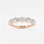 GWA021 - 2 ctw Oval Lab Grown Diamond East-West Anniversary Band