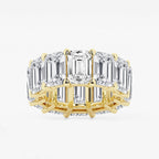 GWA022 - product video for 25 1/5 ctw Emerald Lab Grown Diamond Cut Luxe Eternity Band - 8.7mm Width