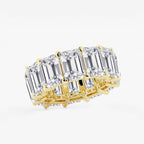 GWA022 - Additional Image 1 for  25 1/5 ctw Emerald Lab Grown Diamond Cut Luxe Eternity Band - 8.7mm Width
