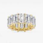 GWA022 - product video for 25 1/5 ctw Emerald Lab Grown Diamond Cut Luxe Eternity Band - 8.7mm Width