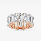 GWA022 - product video for 25 1/5 ctw Emerald Lab Grown Diamond Cut Luxe Eternity Band - 8.7mm Width