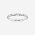GWA023 - 1/4 ctw Round Lab Grown Diamond French Pave Wedding Band