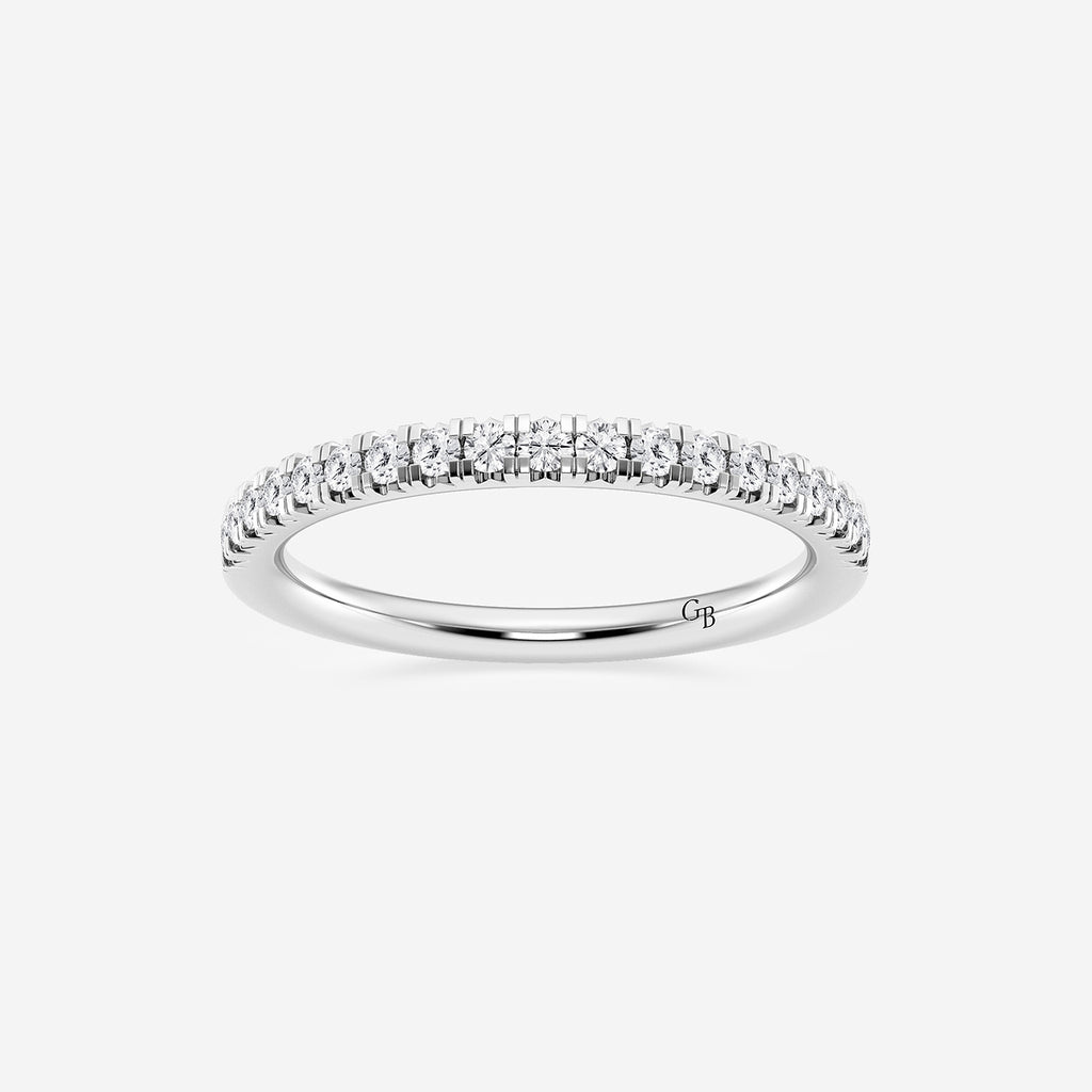 GWA023 - product video for 1/4 ctw Round Lab Grown Diamond French Pave Wedding Band