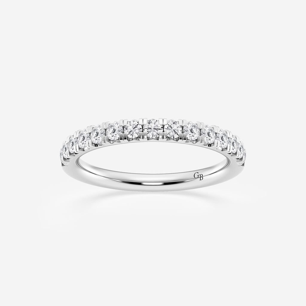 GWA023 - product video for 1/2 ctw Round Lab Grown Diamond French Pave Wedding Band