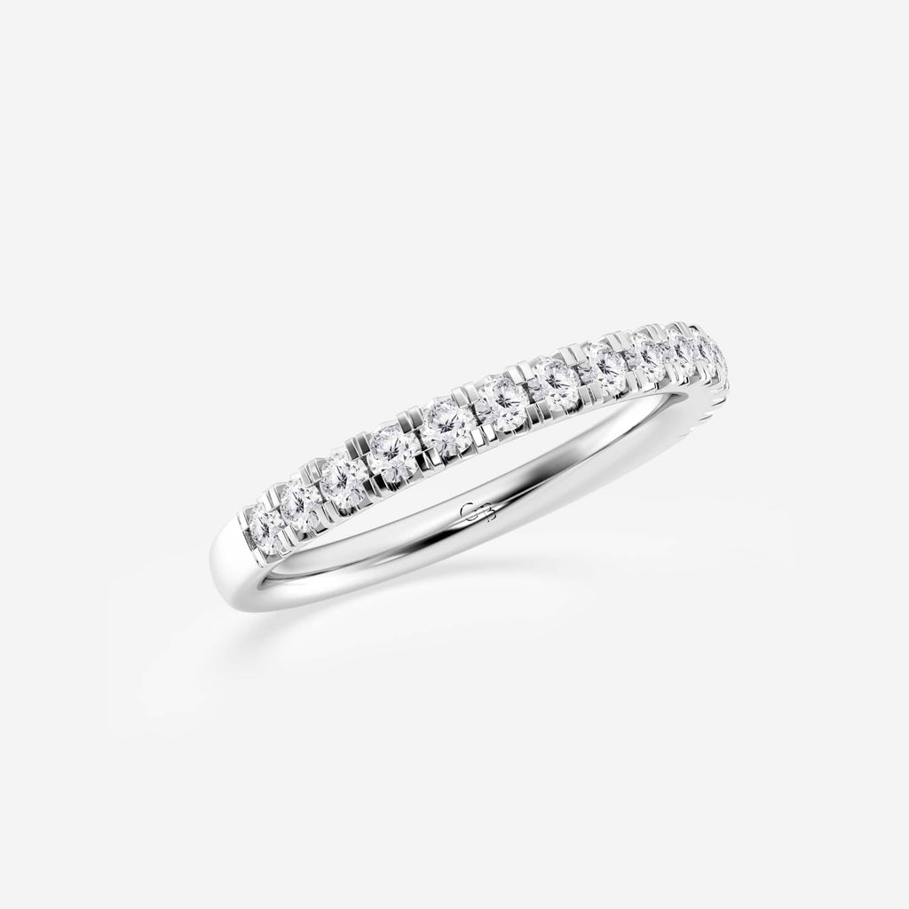GWA023 - Additional Image 1 for  1/2 ctw Round Lab Grown Diamond French Pave Wedding Band