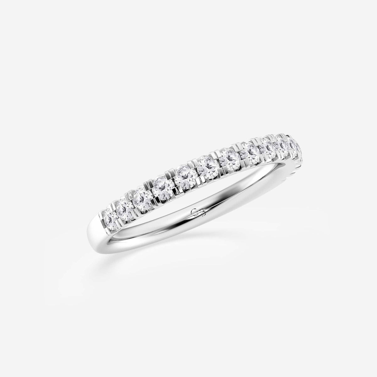 GWA023 - Additional Image 1 for  1/2 ctw Round Lab Grown Diamond French Pave Wedding Band