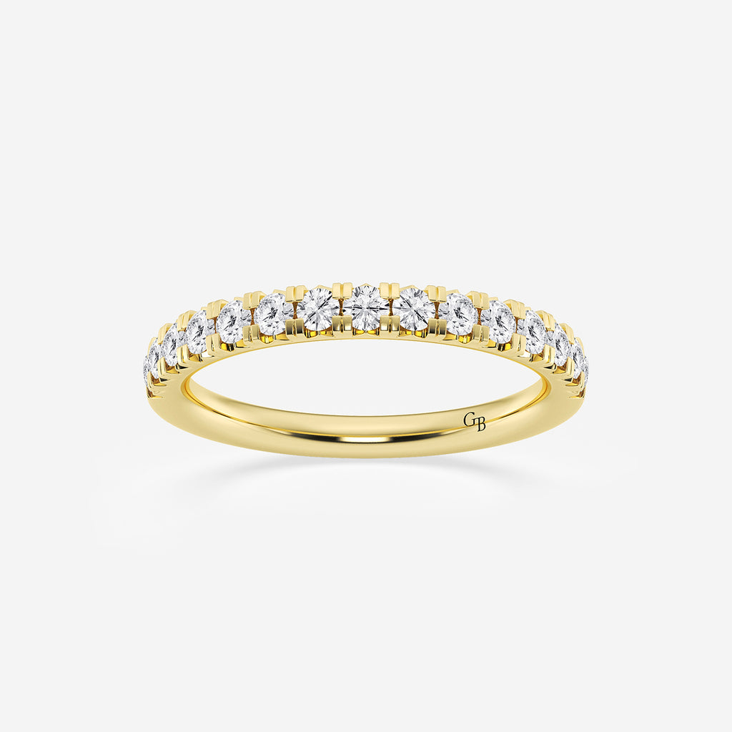 GWA023 - product video for 1/2 ctw Round Lab Grown Diamond French Pave Wedding Band