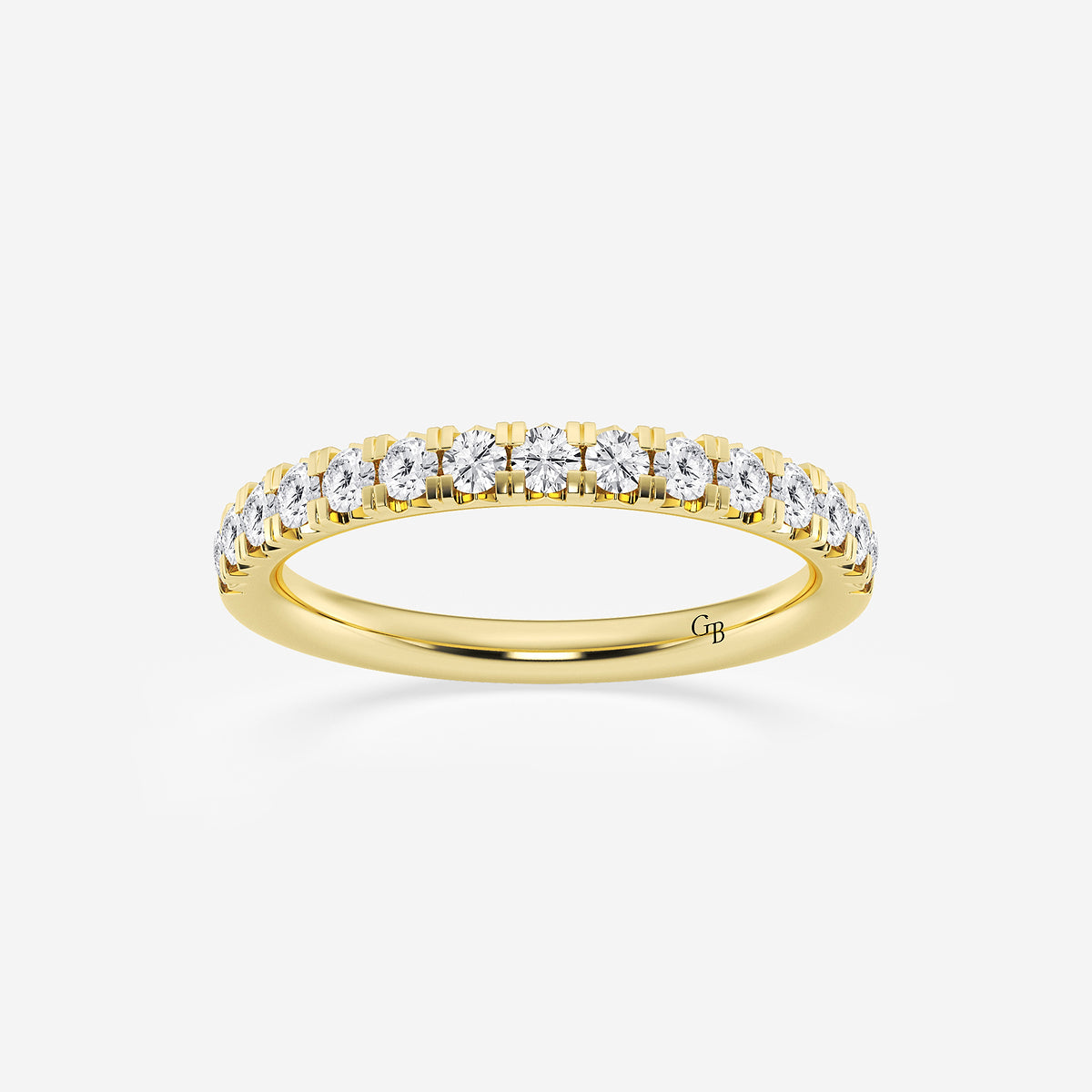 GWA023 - product video for 1/2 ctw Round Lab Grown Diamond French Pave Wedding Band