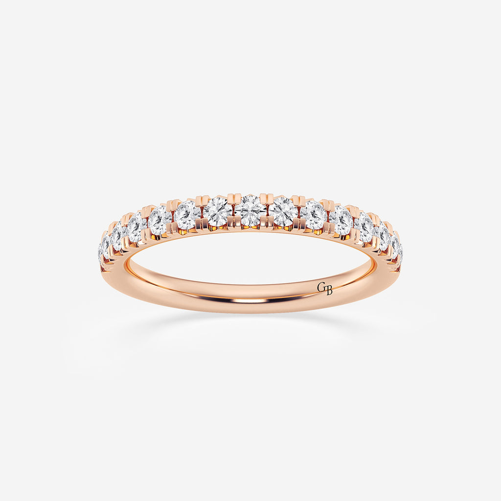 GWA023 - product video for 1/2 ctw Round Lab Grown Diamond French Pave Wedding Band