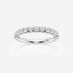 GWA023 - 3/4 ctw Round Lab Grown Diamond French Pave Wedding Band