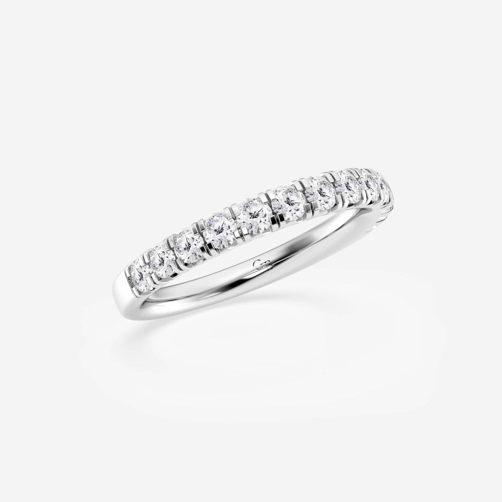 GWA023 - Additional Image 1 for  3/4 ctw Round Lab Grown Diamond French Pave Wedding Band