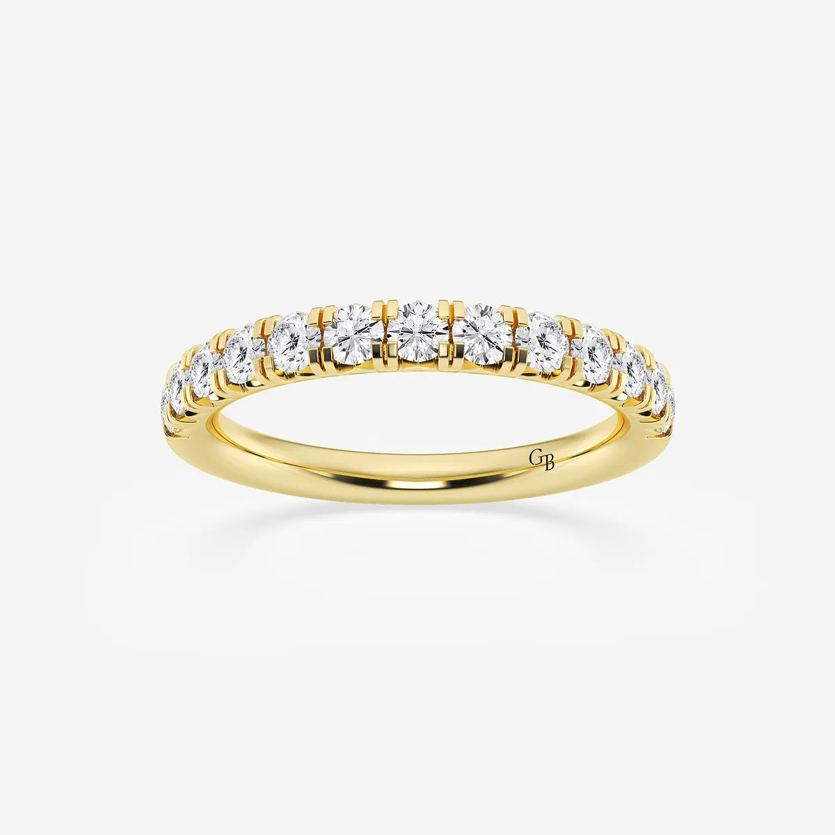 GWA023 - product video for 3/4 ctw Round Lab Grown Diamond French Pave Wedding Band