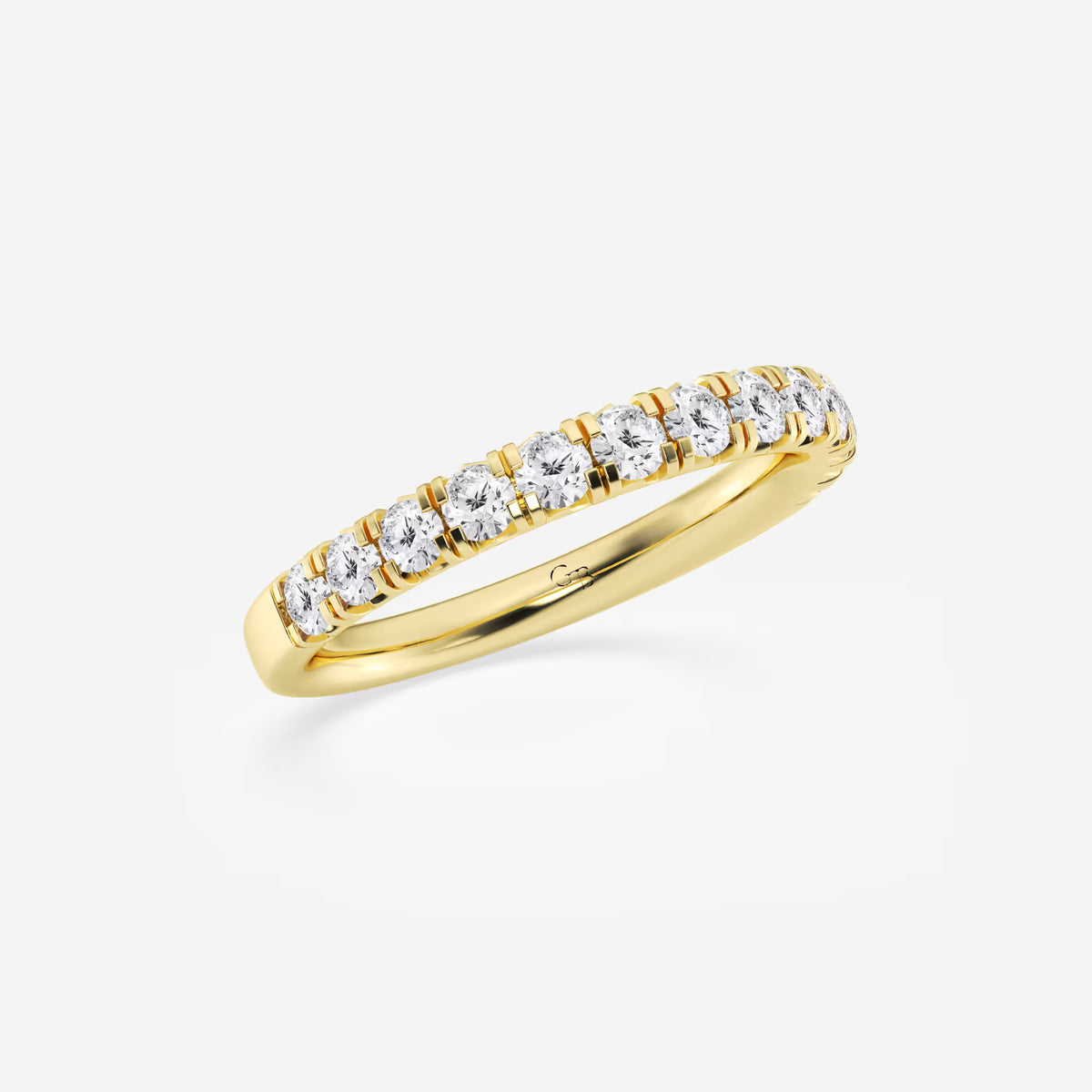 GWA023 - Additional Image 1 for  3/4 ctw Round Lab Grown Diamond French Pave Wedding Band
