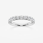 GWA023 - product video for 1 ctw Round Lab Grown Diamond French Pave Wedding Band