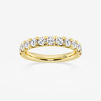 GWA023 - product video for 1 ctw Round Lab Grown Diamond French Pave Wedding Band