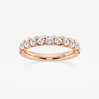 GWA023 - product video for 1 ctw Round Lab Grown Diamond French Pave Wedding Band
