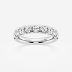 GWA023 - 1 1/2 ctw Round Lab Grown Diamond French Pave Wedding Band