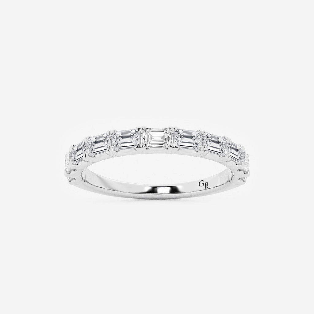 GWA024 - product video for 1 ctw Emerald Lab Grown Diamond East-West Wedding Band