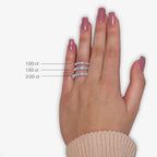 GWA024 - Additional Image 2 for  1 ctw Emerald Lab Grown Diamond East-West Wedding Band