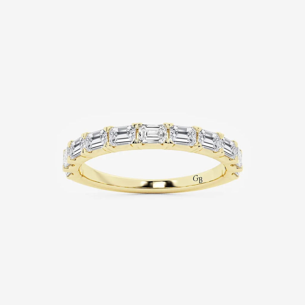 GWA024 - product video for 1 ctw Emerald Lab Grown Diamond East-West Wedding Band
