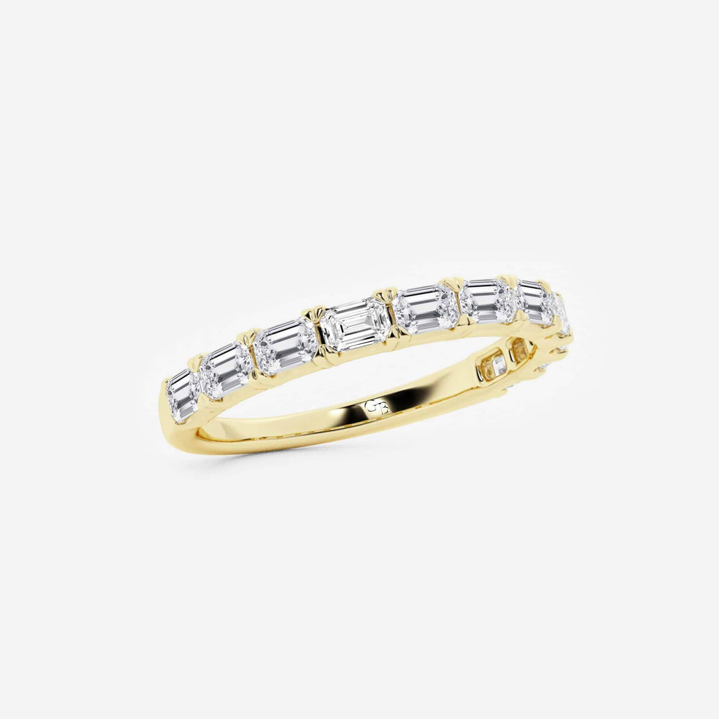 GWA024 - Additional Image 1 for  1 ctw Emerald Lab Grown Diamond East-West Wedding Band