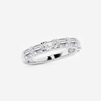 GWA024 - Additional Image 1 for  2 ctw Emerald Lab Grown Diamond East-West Anniversary Band