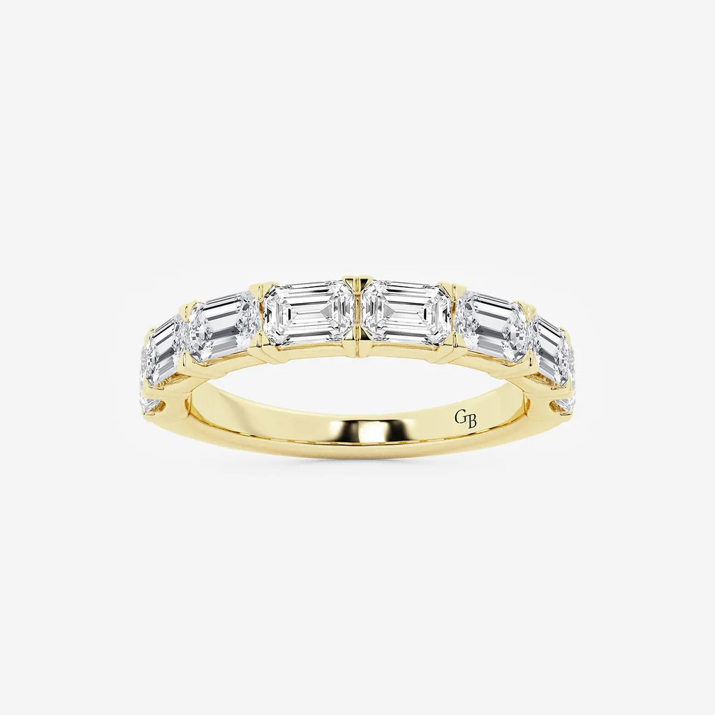 GWA024 - product video for 2 ctw Emerald Lab Grown Diamond East-West Anniversary Band