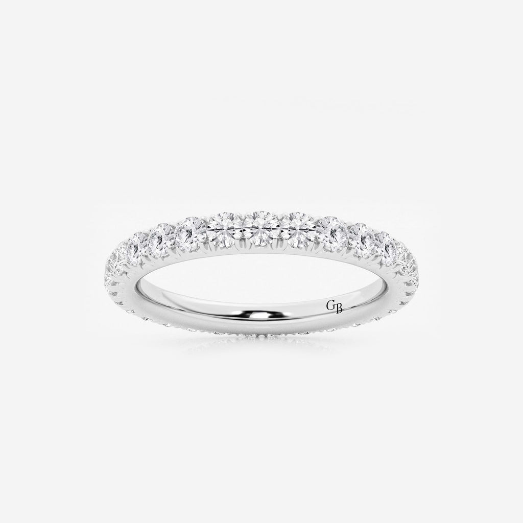 GWA025 - 1 ctw Round Lab Grown Diamond Eternity Band - 2.3mm Width