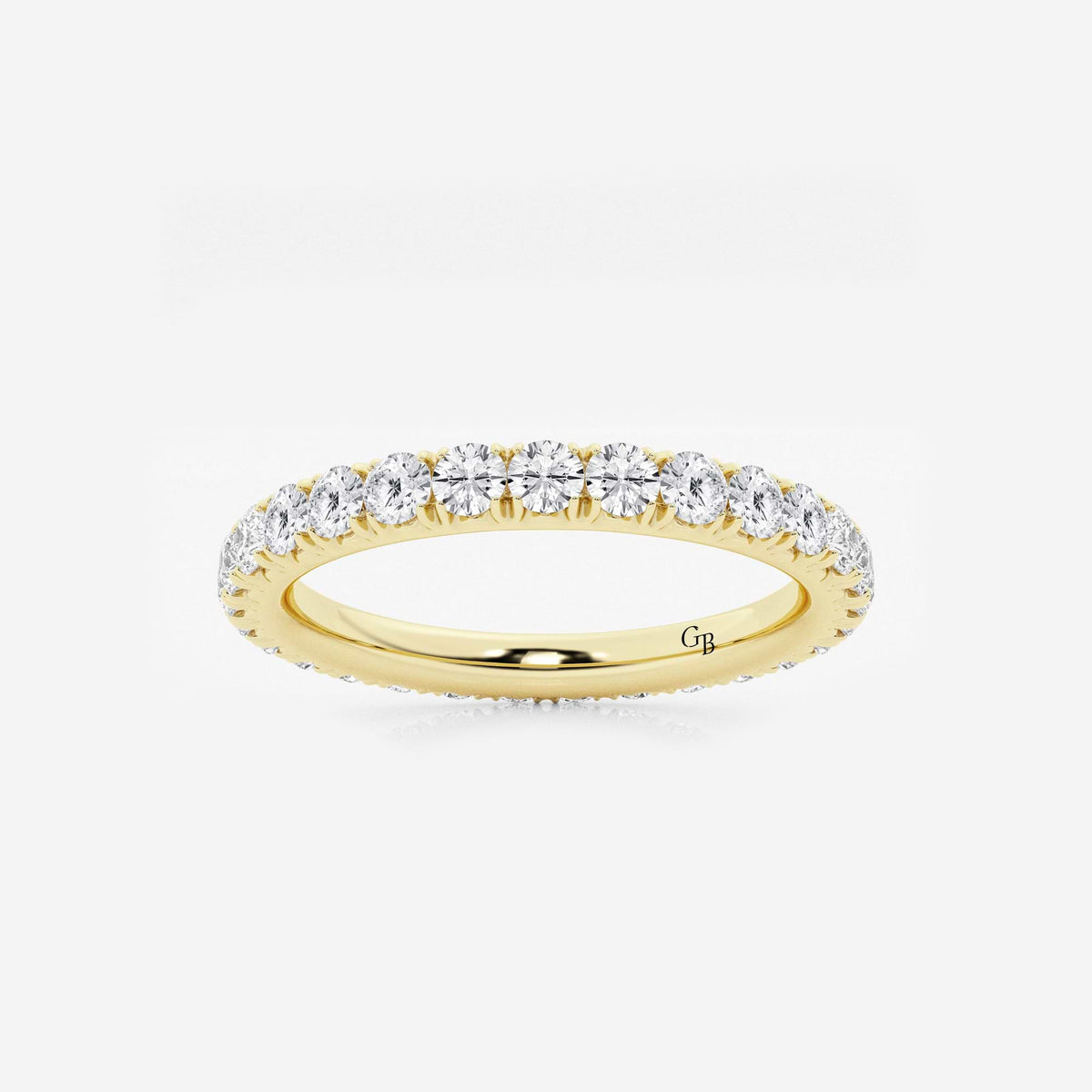 GWA025 - 1 ctw Round Lab Grown Diamond Eternity Band - 2.3mm Width