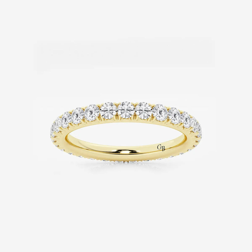 GWA025 - product video for 1 ctw Round Lab Grown Diamond Eternity Band - 2.3mm Width