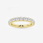 GWA025 - product video for 2 ctw Round Lab Grown Diamond Eternity Band - 3.1mm Width