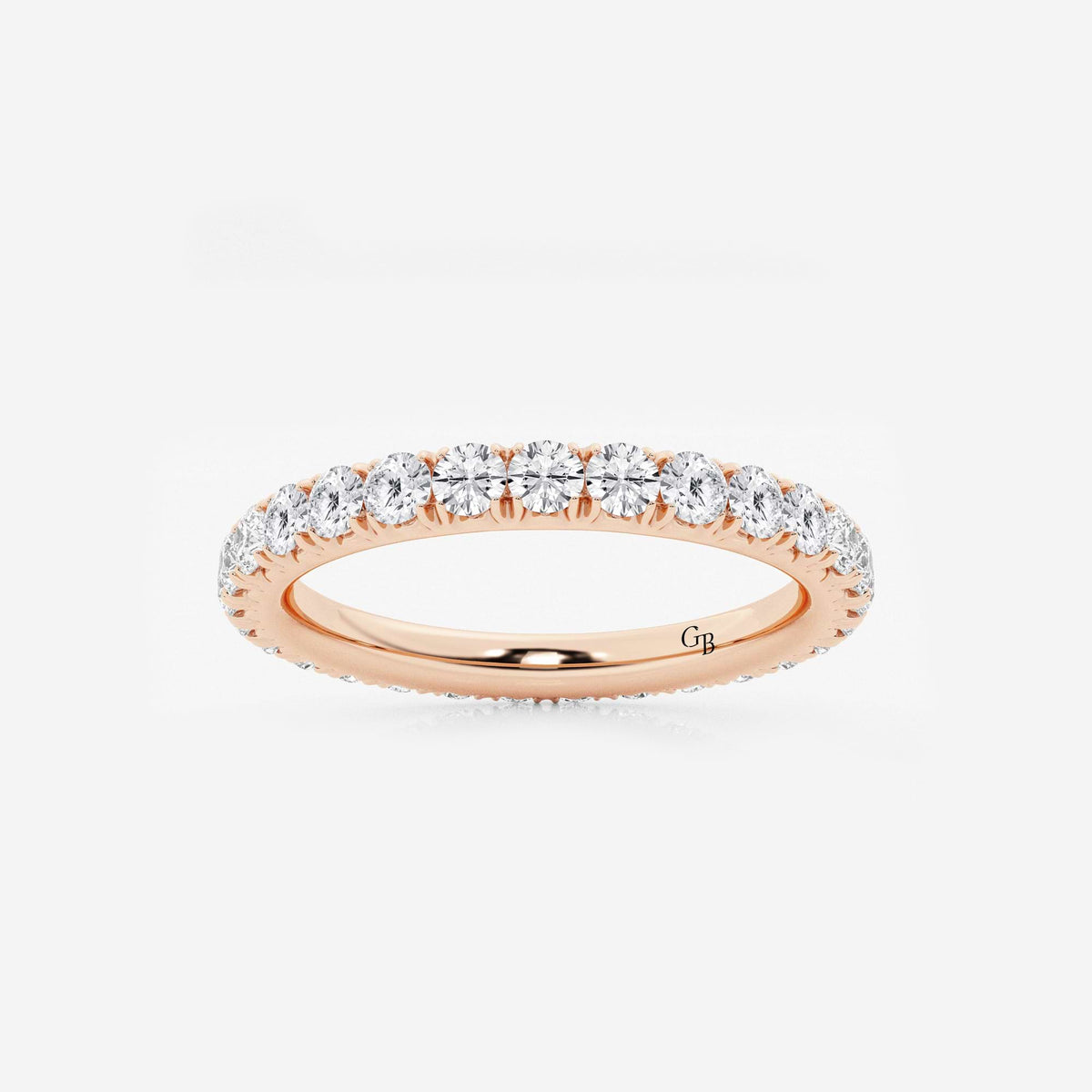 GWA025 - 1 ctw Round Lab Grown Diamond Eternity Band - 2.3mm Width