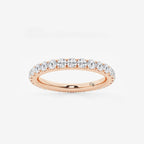 GWA025 - product video for 1 ctw Round Lab Grown Diamond Eternity Band - 2.3mm Width