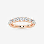 GWA025 - product video for 2 ctw Round Lab Grown Diamond Eternity Band - 3.3mm Width