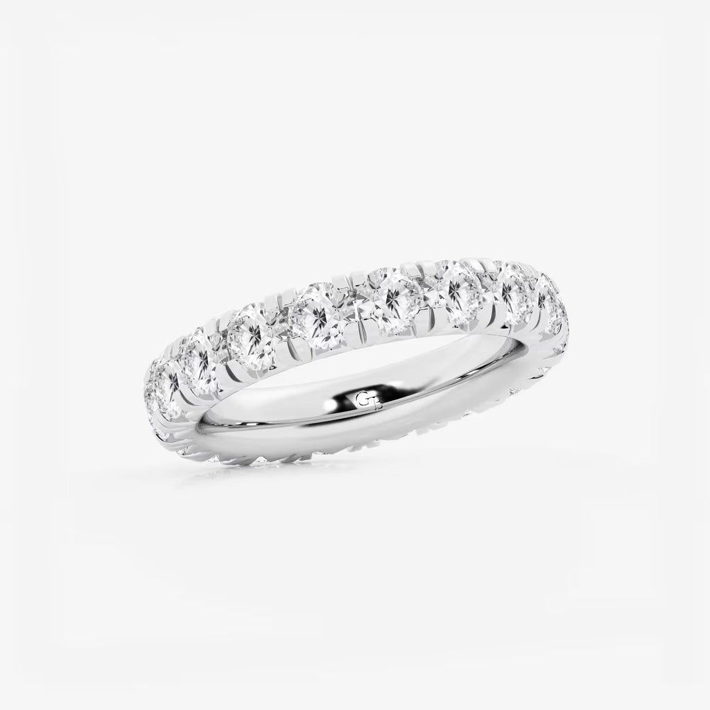 GWA025 - Additional Image 1 for  3 ctw Round Lab Grown Diamond Eternity Band - 4mm Width