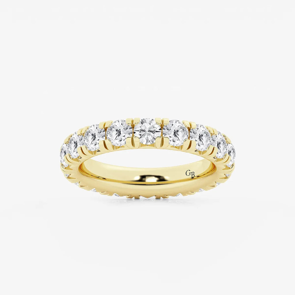 GWA025 - product video for 3 ctw Round Lab Grown Diamond Eternity Band - 4mm Width