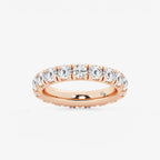 GWA025 - product video for 3 ctw Round Lab Grown Diamond Eternity Band - 4mm Width