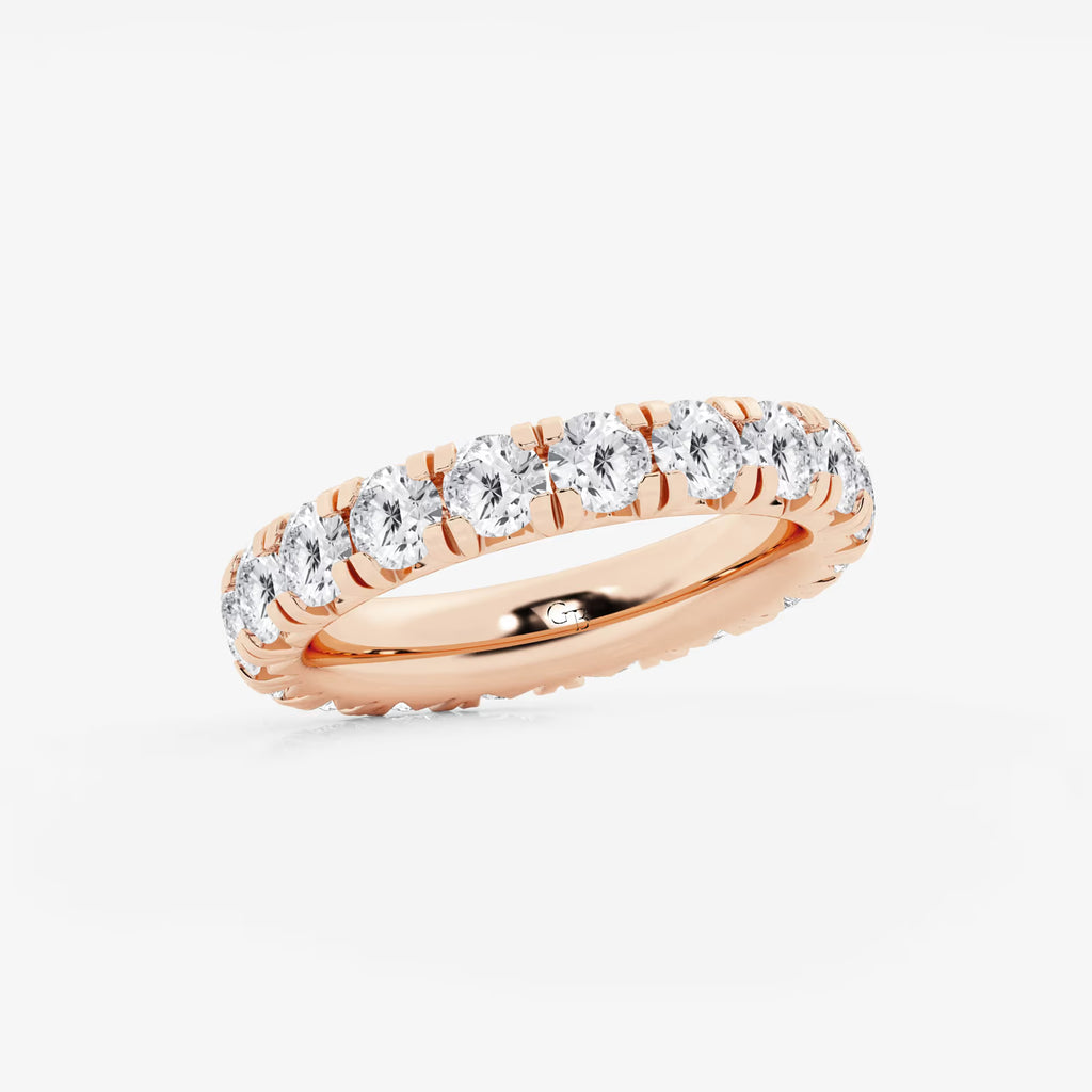 GWA025 - Additional Image 1 for  3 ctw Round Lab Grown Diamond Eternity Band - 4mm Width
