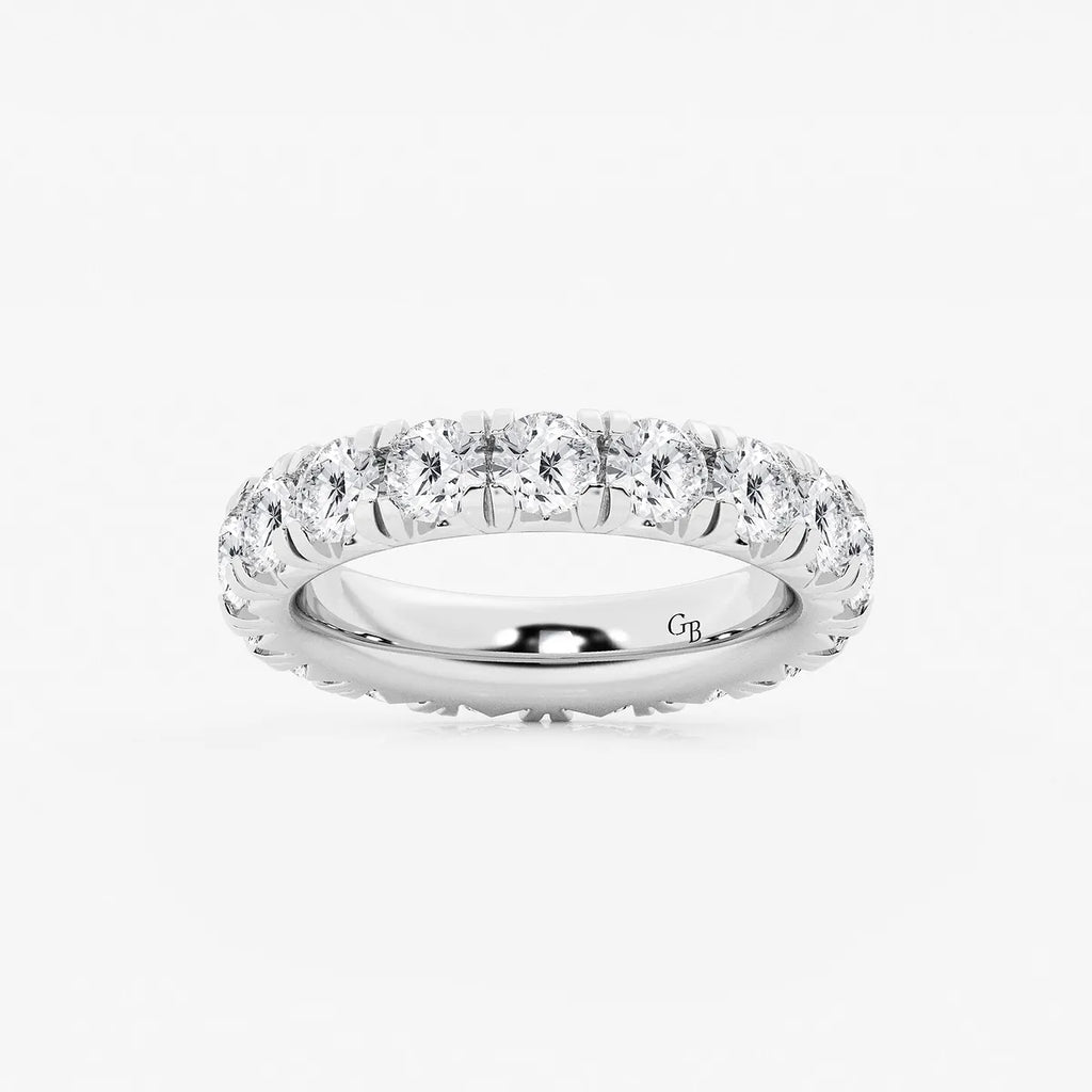 GWA025 - product video for 4 ctw Round Lab Grown Diamond Eternity Band - 4mm Width