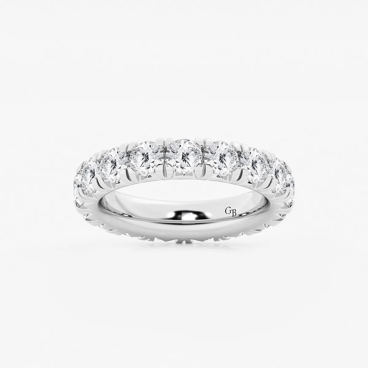 GWA025 - product video for 4 ctw Round Lab Grown Diamond Eternity Band - 4mm Width