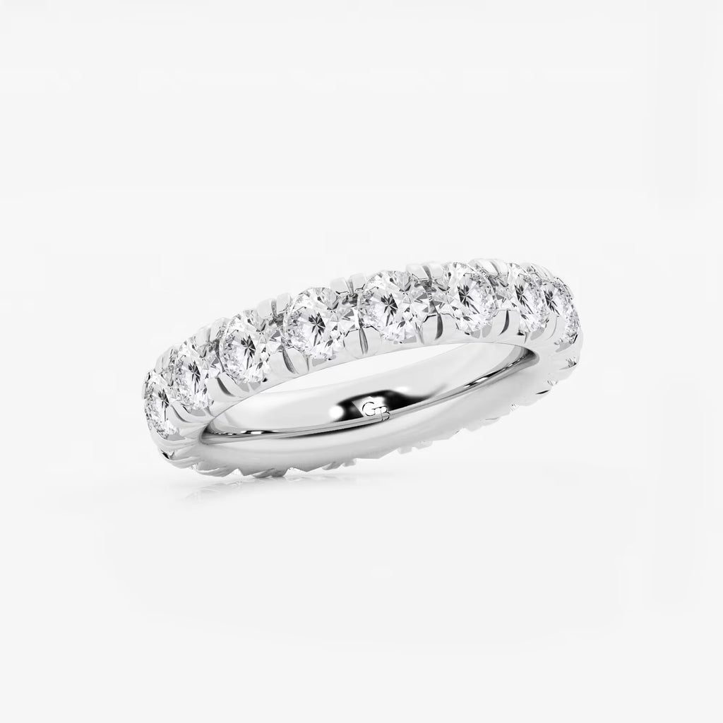 GWA025 - Additional Image 1 for  4 ctw Round Lab Grown Diamond Eternity Band - 4mm Width